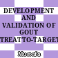 DEVELOPMENT AND VALIDATION OF GOUT TREATTO-TARGET BOOKLET
