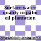 Surface water quality in palm oil plantation