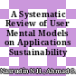 A Systematic Review of User Mental Models on Applications Sustainability