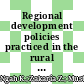 Regional development policies practiced in the rural development approach in Malaysia: A case study in Seberang Perai