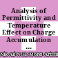 Analysis of Permittivity and Temperature Effect on Charge Accumulation within Cross-Linked Polyethylene (XLPE) via Numerical Simulation