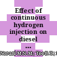 Effect of continuous hydrogen injection on diesel engine performance and emission