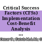Critical Success Factors (CFSs) Implementation Cost-Benefit Analysis (CBA) Into Building Information Modelling (BIM) Application Through Malaysian Government Healthcare Projects