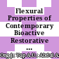 Flexural Properties of Contemporary Bioactive Restorative Materials: Effect of Environmental pH
