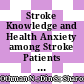 Stroke Knowledge and Health Anxiety among Stroke Patients in A Rehabilitation Clinic, Tertiary Hospital