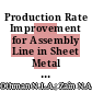 Production Rate Improvement for Assembly Line in Sheet Metal Stamping Industry
