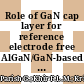 Role of GaN cap layer for reference electrode free AlGaN/GaN-based pH sensors