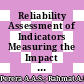 Reliability Assessment of Indicators Measuring the Impact of Enterprise Risk Management on Performance of Higher Education Institutions in Sri Lanka