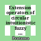 Extension operators of circular intuitionistic fuzzy sets with triangular norms and conorms: Exploring a domain radius