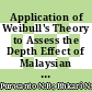 Application of Weibull's Theory to Assess the Depth Effect of Malaysian Tropical Hardwoods According to Eurocode 5