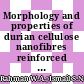 Morphology and properties of durian cellulose nanofibres reinforced polyvinyl alcohol/starch based composite