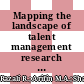 Mapping the landscape of talent management research in higher education: a bibliometric analysis