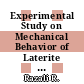Experimental Study on Mechanical Behavior of Laterite Soil Treated with Quicklime