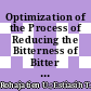 Optimization of the Process of Reducing the Bitterness of Bitter Melon with Response Surface Methodology