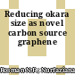 Reducing okara size as novel carbon source graphene
