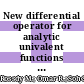 New differential operator for analytic univalent functions associated with binomial series
