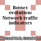 Botnet evolution: Network traffic indicators