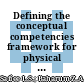 Defining the conceptual competencies framework for physical facilities management of higher education institution