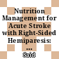 Nutrition Management for Acute Stroke with Right-Sided Hemiparesis: A Case Study