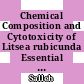 Chemical Composition and Cytotoxicity of Litsea rubicunda Essential Oil from Malaysia