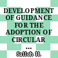 DEVELOPMENT OF GUIDANCE FOR THE ADOPTION OF CIRCULAR ECONOMY IN CONSTRUCTION AND DEMOLITION WASTE MANAGEMENT