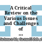 A Critical Review on the Various Issues and Challenges of Virtual Pedagogy in Architecture Education