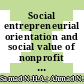 Social entrepreneurial orientation and social value of nonprofit organisation during crises