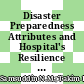 Disaster Preparedness Attributes and Hospital's Resilience in Malaysia