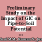 Preliminary Study on the Impact of GIC on Pipe-to-Soil Potential of Buried Pipeline Near Equatorial Region