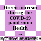Green tourism during the COVID-19 pandemic: Health protocol moderation analysis