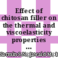 Effect of chitosan filler on the thermal and viscoelasticity properties of bio-epoxy/date palm fiber composites