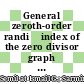 General zeroth-order randić index of the zero divisor graph for some commutative rings