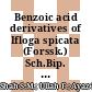 Benzoic acid derivatives of Ifloga spicata (Forssk.) Sch.Bip. as potential anti-leishmanial against Leishmania tropica