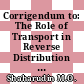 Corrigendum to: The Role of Transport in Reverse Distribution Chains (The Open Transportation Journal", 2021 Dec 20; 15: 256)