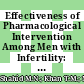 Effectiveness of Pharmacological Intervention Among Men with Infertility: A Systematic Review and Network Meta-Analysis