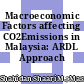 Macroeconomic Factors affecting CO2Emissions in Malaysia: ARDL Approach