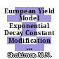 European Yield Model Exponential Decay Constant Modification for Glulam after Fire Exposure