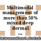 Multimodal management of more than 50% mixed deep dermal and full thickness burns in a child