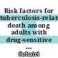 Risk factors for tuberculosis-related death among adults with drug-sensitive pulmonary tuberculosis in Selangor, Malaysia from 2013 to 2019: a retrospective cohort study using surveillance data