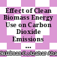 Effect of Clean Biomass Energy Use on Carbon Dioxide Emissions in ASEAN Countries: An Empirical Investigation