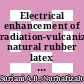Electrical enhancement of radiation-vulcanized natural rubber latex added with reduced graphene oxide additives for supercapacitor electrodes