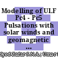 Modelling of ULF Pc4 - Pc5 Pulsations with solar winds and geomagnetic storm for ULF earthquake precursor