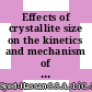 Effects of crystallite size on the kinetics and mechanism of NiO reduction with H2