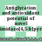 Antiglycation and antioxidant potential of novel imidazo[4,5-b]pyridine benzohydrazones