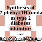 Synthesis of 2-phenyl-1H-imidazo[4,5-b]pyridine as type 2 diabetes inhibitors and molecular docking studies