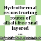 Hydrothermal reconstructing routes of alkali-free znal layered double hydroxide: A characterization study