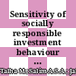 Sensitivity of socially responsible investment behaviour to experience and size of funds