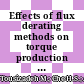 Effects of flux derating methods on torque production of fault-tolerant polyphase induction drives