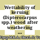 Wettability of keruing (Dipterocarpus spp.) wood after weathering under tropical climate