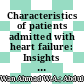 Characteristics of patients admitted with heart failure: Insights from the first Malaysian Heart Failure Registry